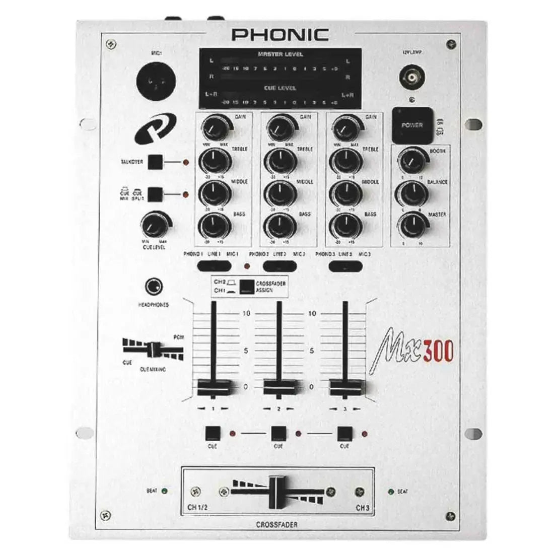 PHONIC MX300 3 Ch DJ MIXER