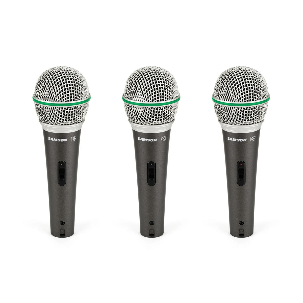 Samson Q6 Dynamic Microphone (Pack of 3)