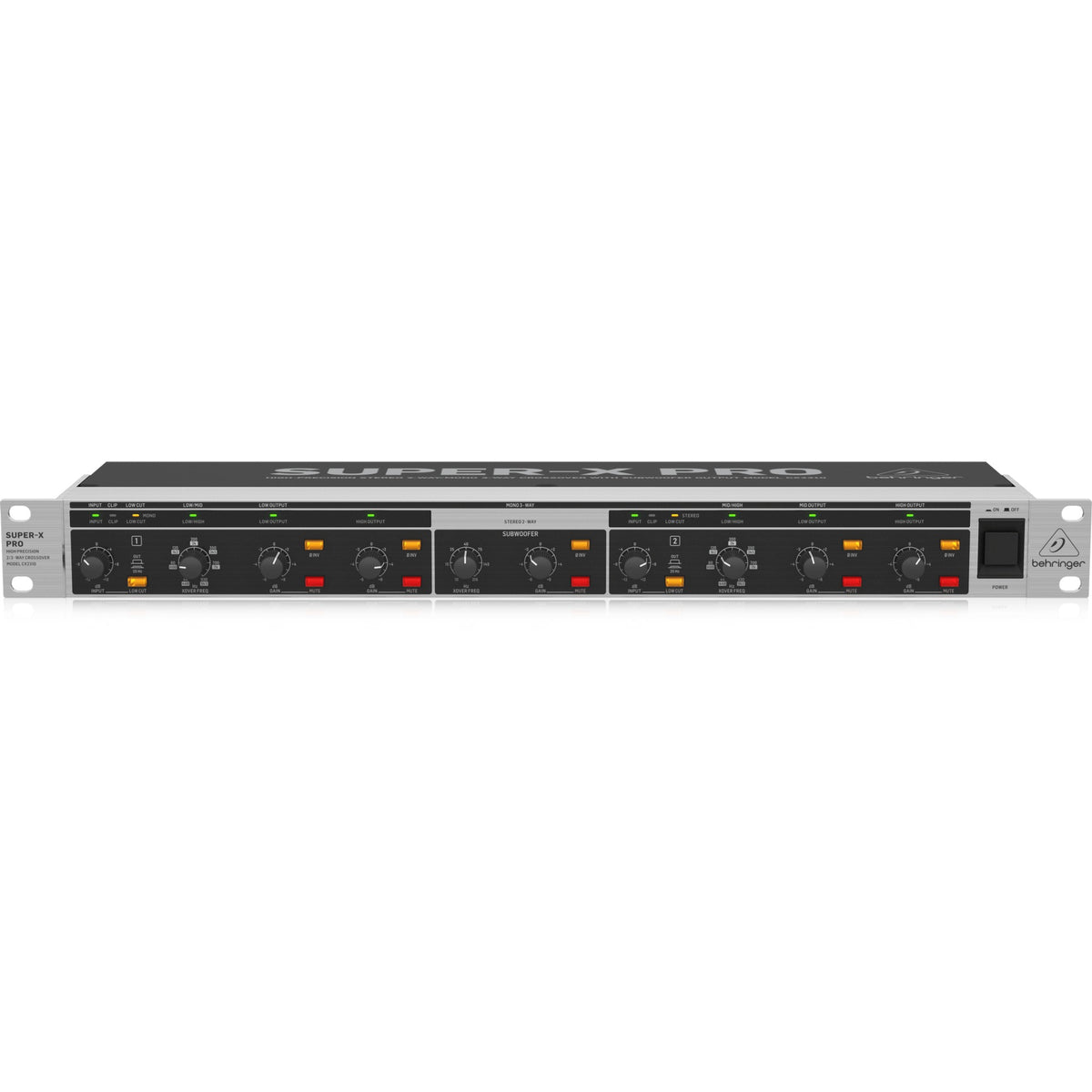 Behringer SUPER-X PRO CX2310 V2 (2-Way/Mono 3-Way Crossover with Subwoofer Output)