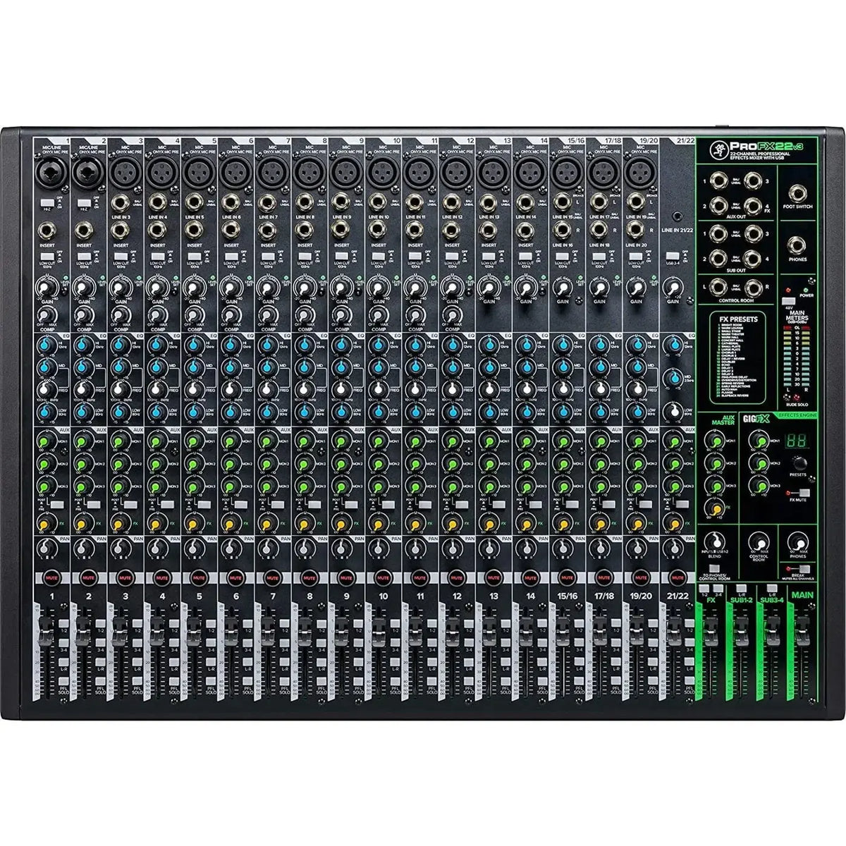 Mackie ProFX22v3 22-Channel Professional USB Mixer
