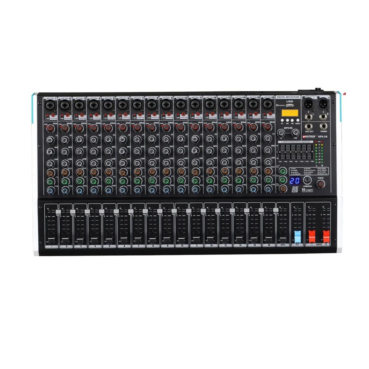 Nutron NPA16, 16 Channel Analog Mixer with Bluetooth and DSP Effects