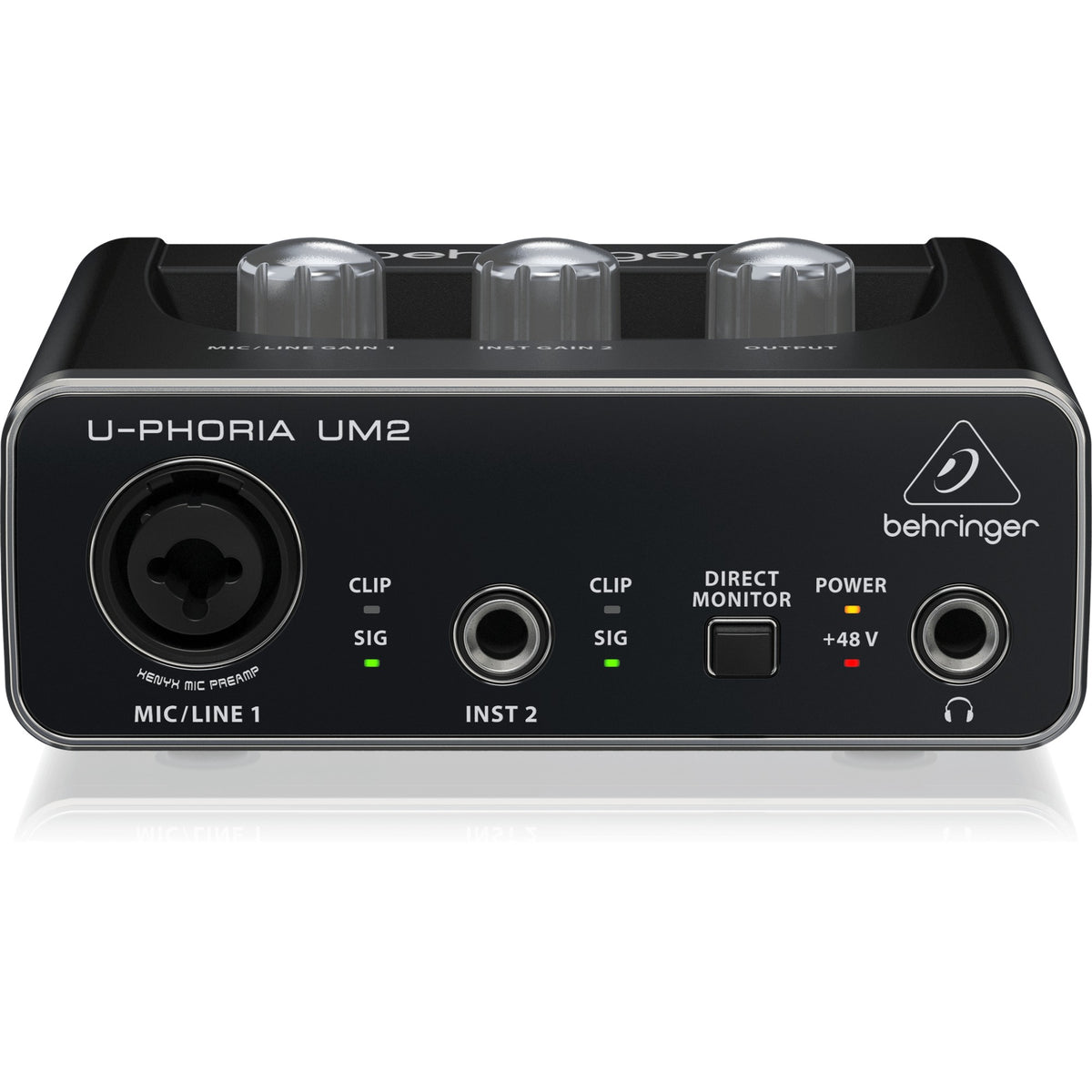 Behringer U-PHORIA UM2 (Audiophile 2x2 USB Audio Interface with XENYX Mic)