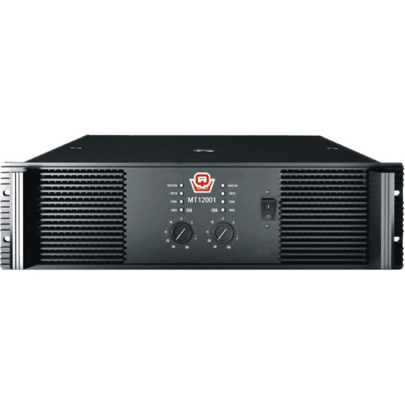 Qube MT 12001, 5000-Watt Professional Power Amplifier (2 x 2500W)