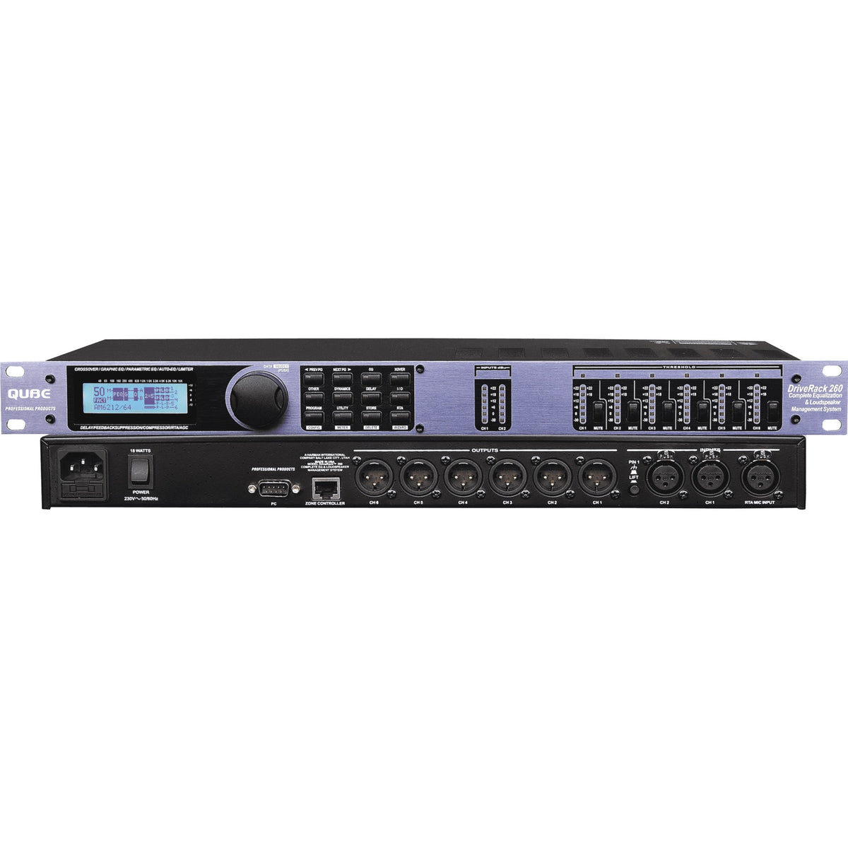 Qube DriveRack 260 Complete Equalization & Loudspeaker Management System