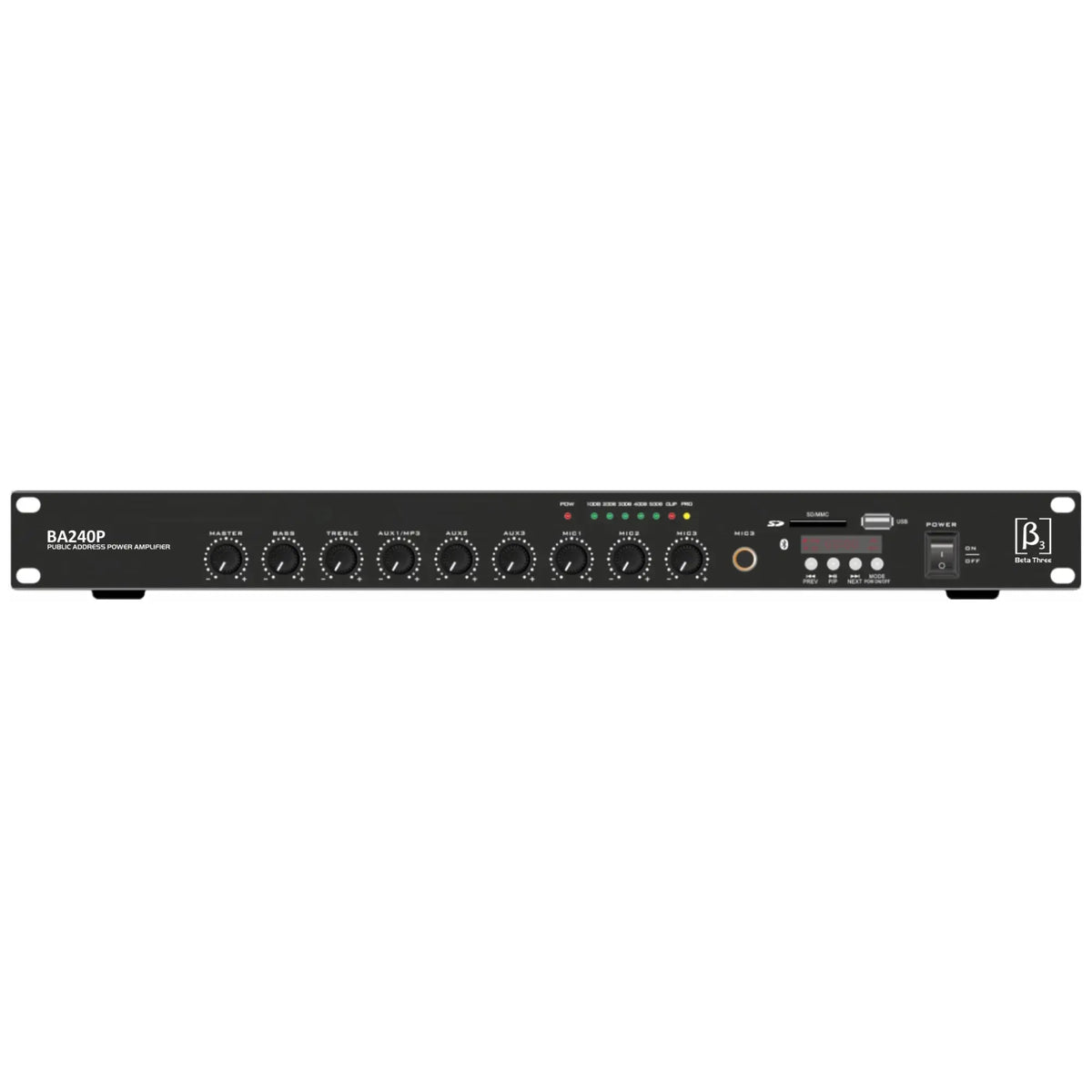 Beta3 BA240P 240W PA Mixer Amplifier