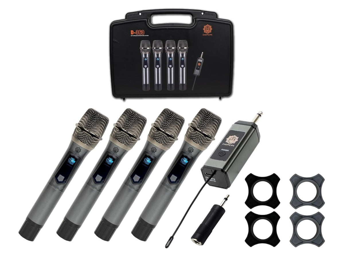 Digimore D360 UHF Wireless Microphone System, 4-Channel
