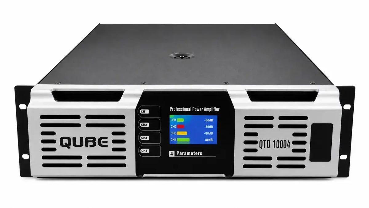 Qube QTD 10004 9200 Watts 4-Channel Power Amplifier  (4 x 2300W)