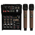 Digimore D-300 4-Channel Audio Mixer with Dual Wireless Microphones