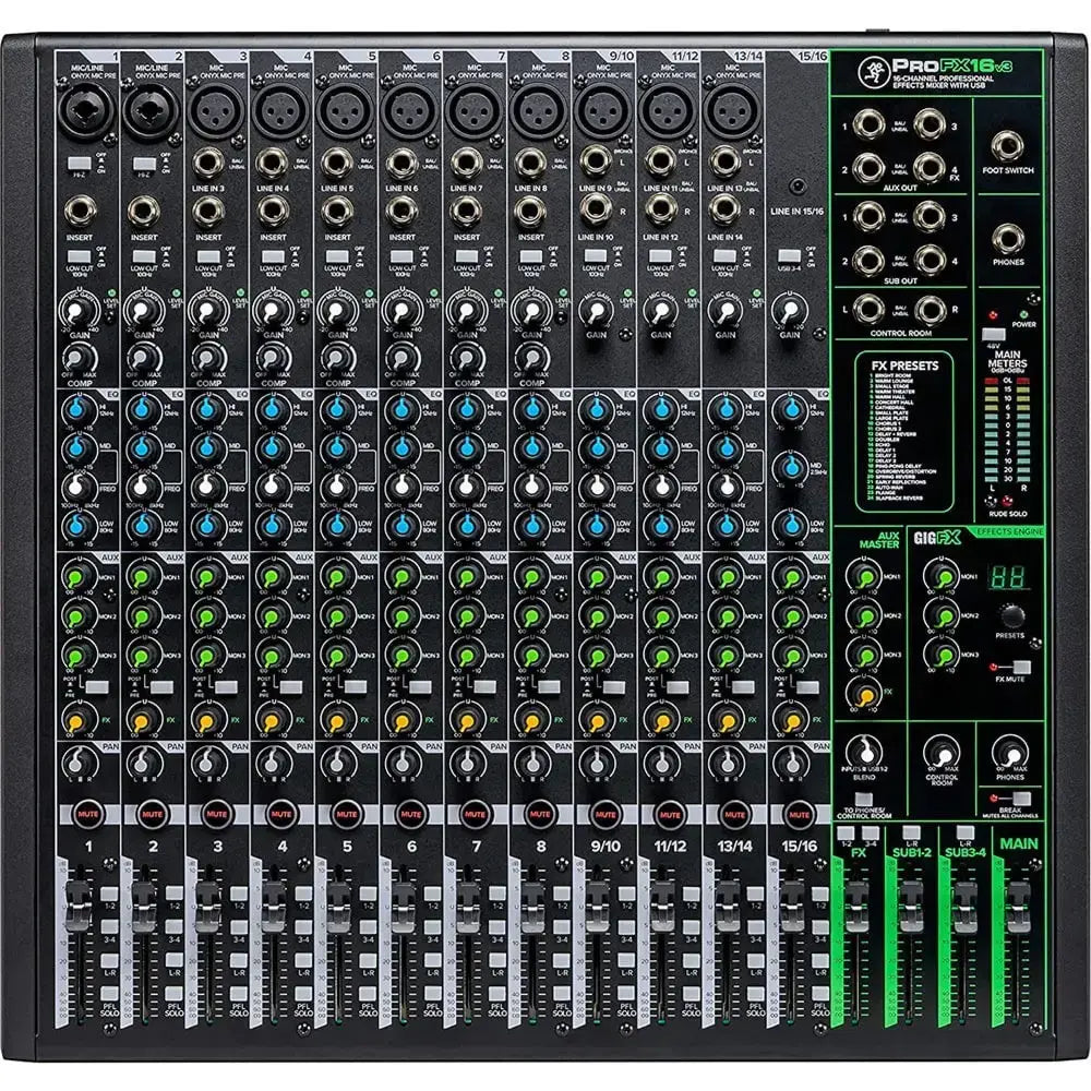 Mackie ProFX16v3 16-Channel Professional USB Mixer