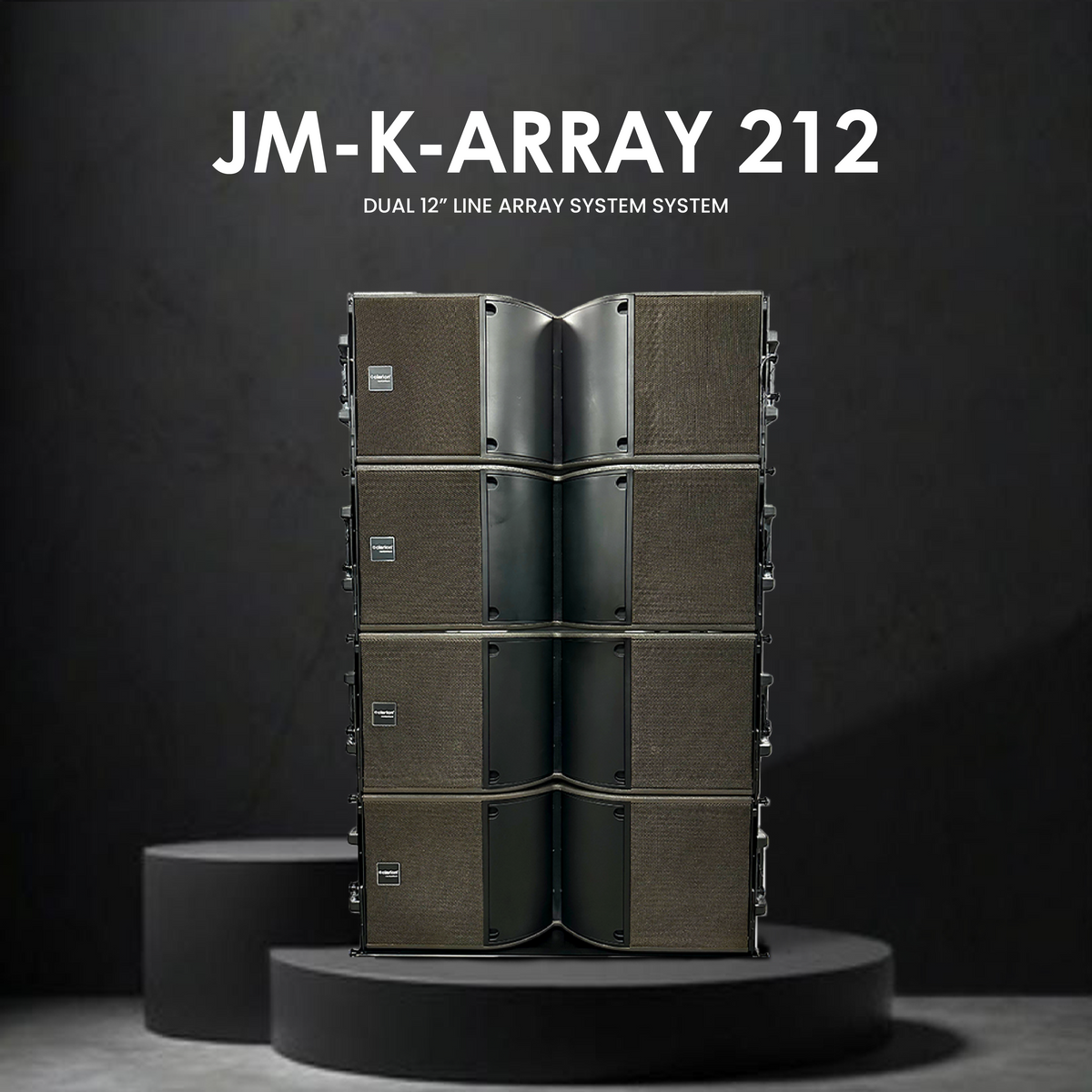 Clarion JM-K-ARRAY 212 Dual 12 Inch Line Array System (1 Pair with Flight Case)