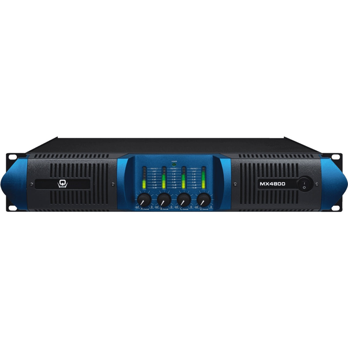 Qube MX-4800, 7400 Watts 4 Channel Power Amplifier (4 x 1900 Watt)