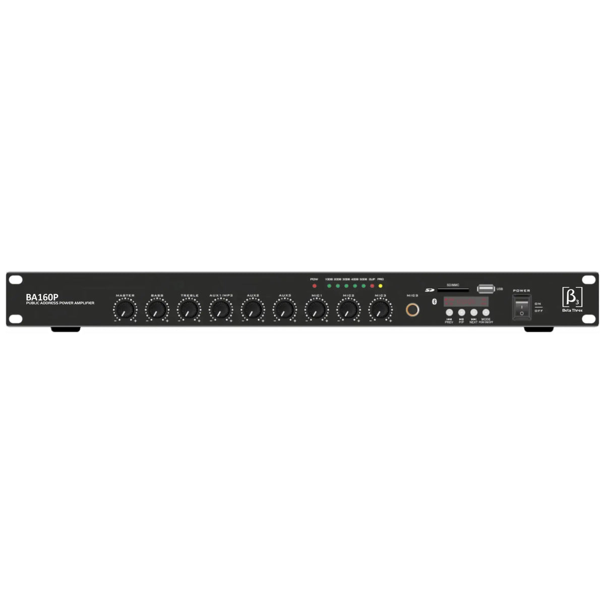 Beta3 BA160P 160W PA Mixer Amplifier
