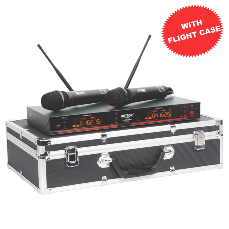 Nutron NE 10000PRO (Dual Handset Wireless Microphone - 500 Feet Operating Range)