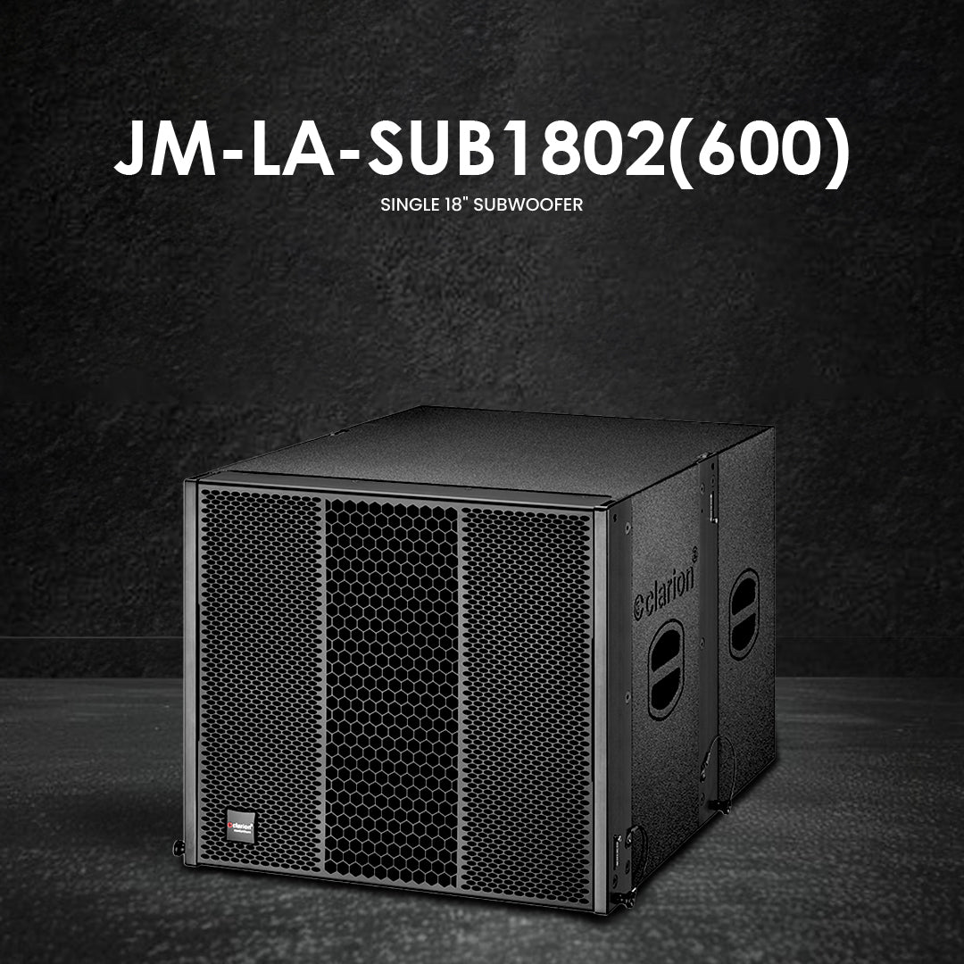 Clarion JM LA SUB1802-600W Single 18 Inch Line Array Sub Bass Speaker
