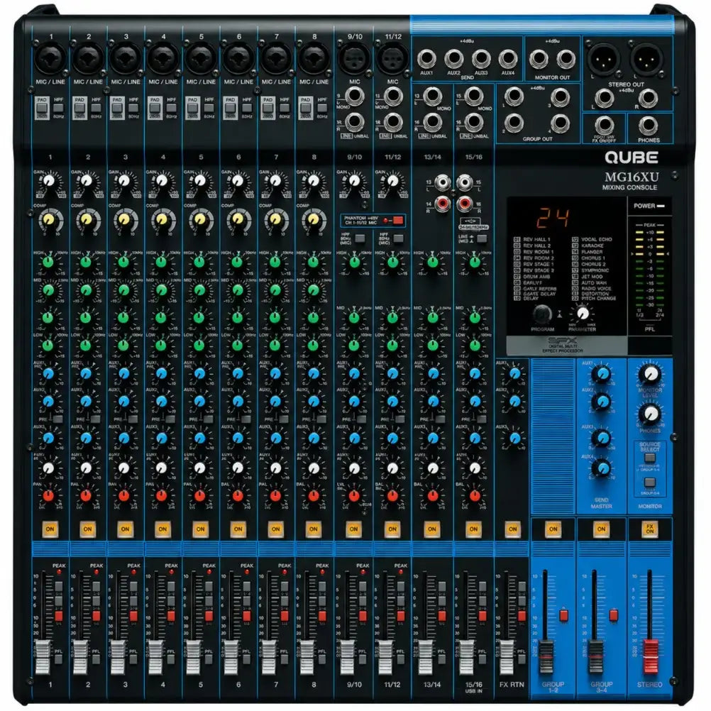 Qube MG16XU 16-Channel Mixing Console