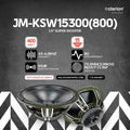 Clarion JM-KSW15300(800) 15inch 400W Transducer