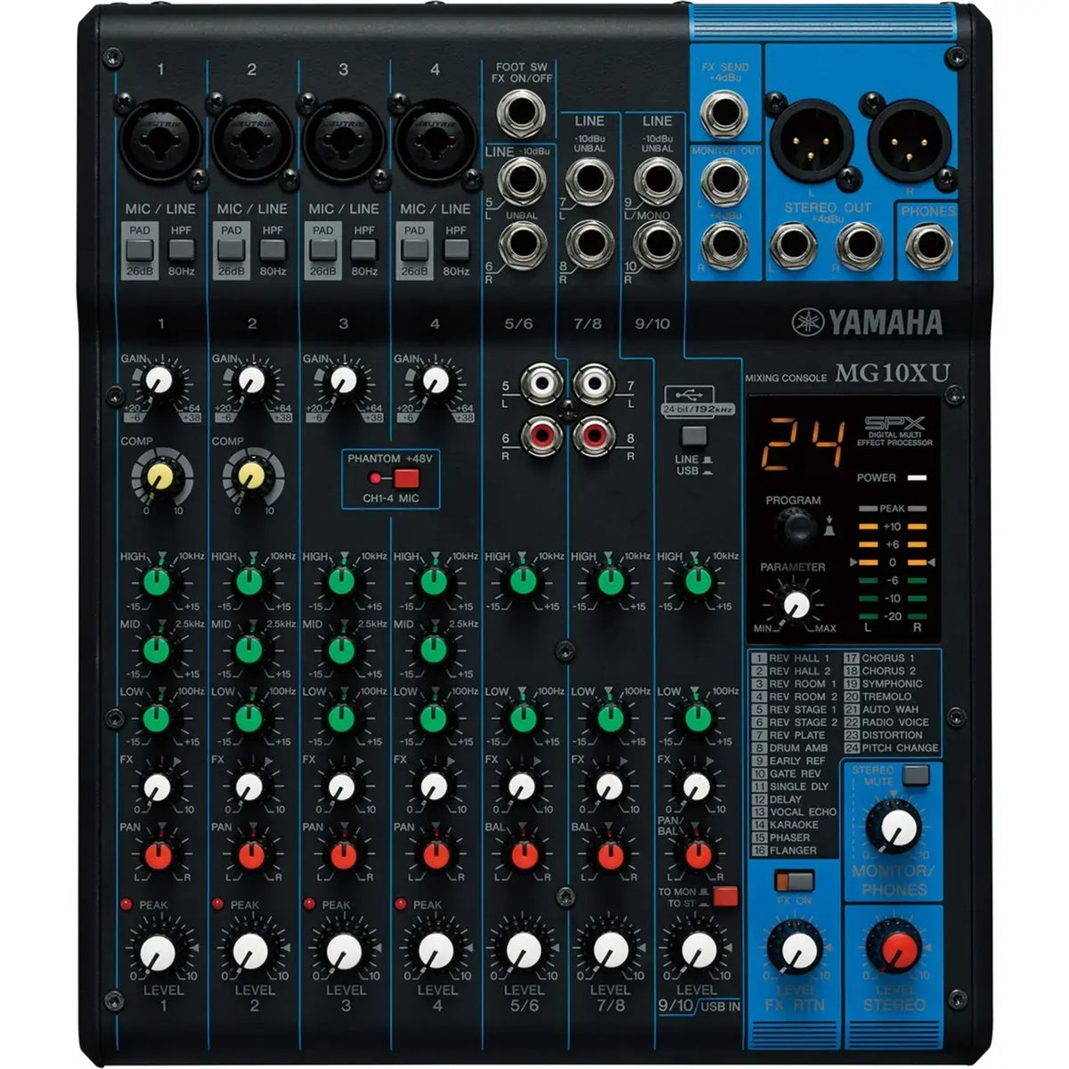 Original Yamaha MG10XU 10 channel Mixing Console